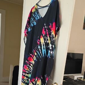 Colorful Tie-Dye Dress 035